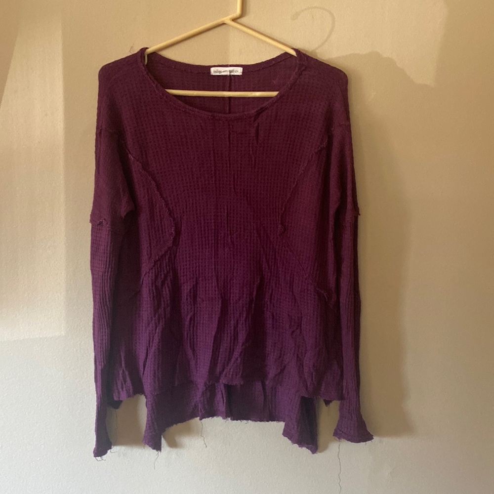 ladies purple top
